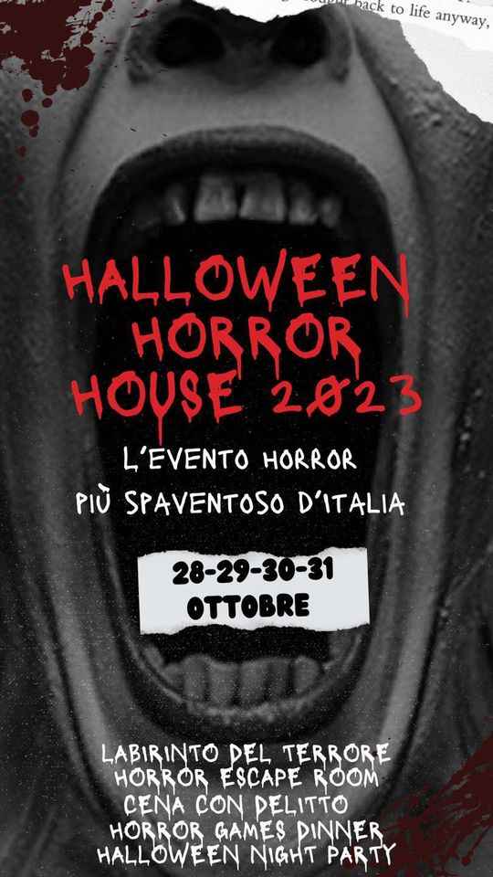 Castel Volturno (CE)
"Halloween Horror House"
29-30-31 Ottobre 2022