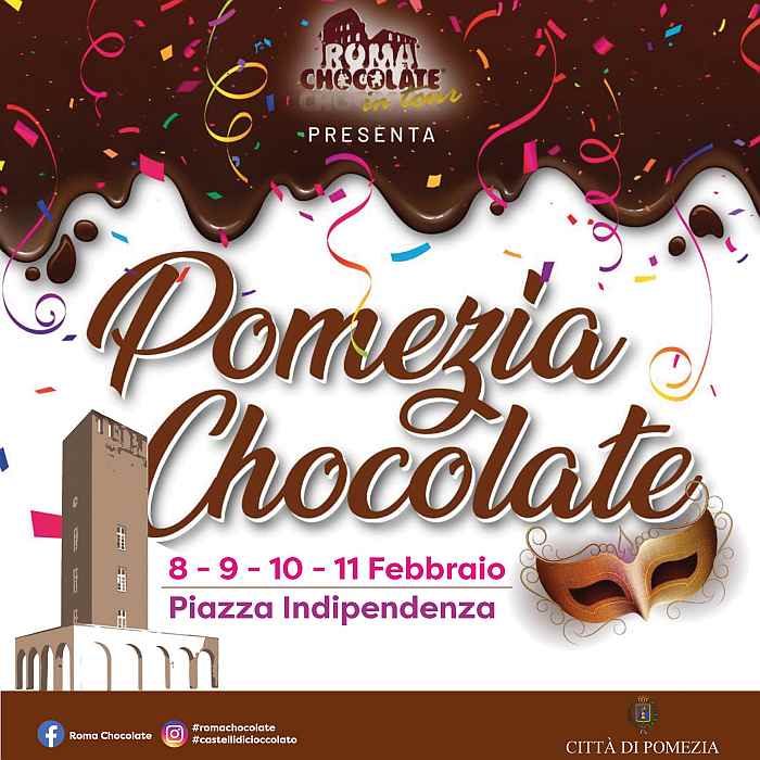 Pomezia (RM)
"Pomezia Chocolate"
dall'8 all'11 Febbraio 2024