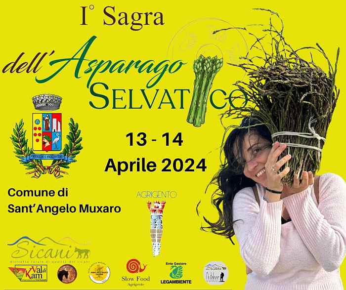 Sant'Angelo Muxaro (AG) 
"Sagra dell'Asparago Selvatico"
13-14 Aprile 2024 
