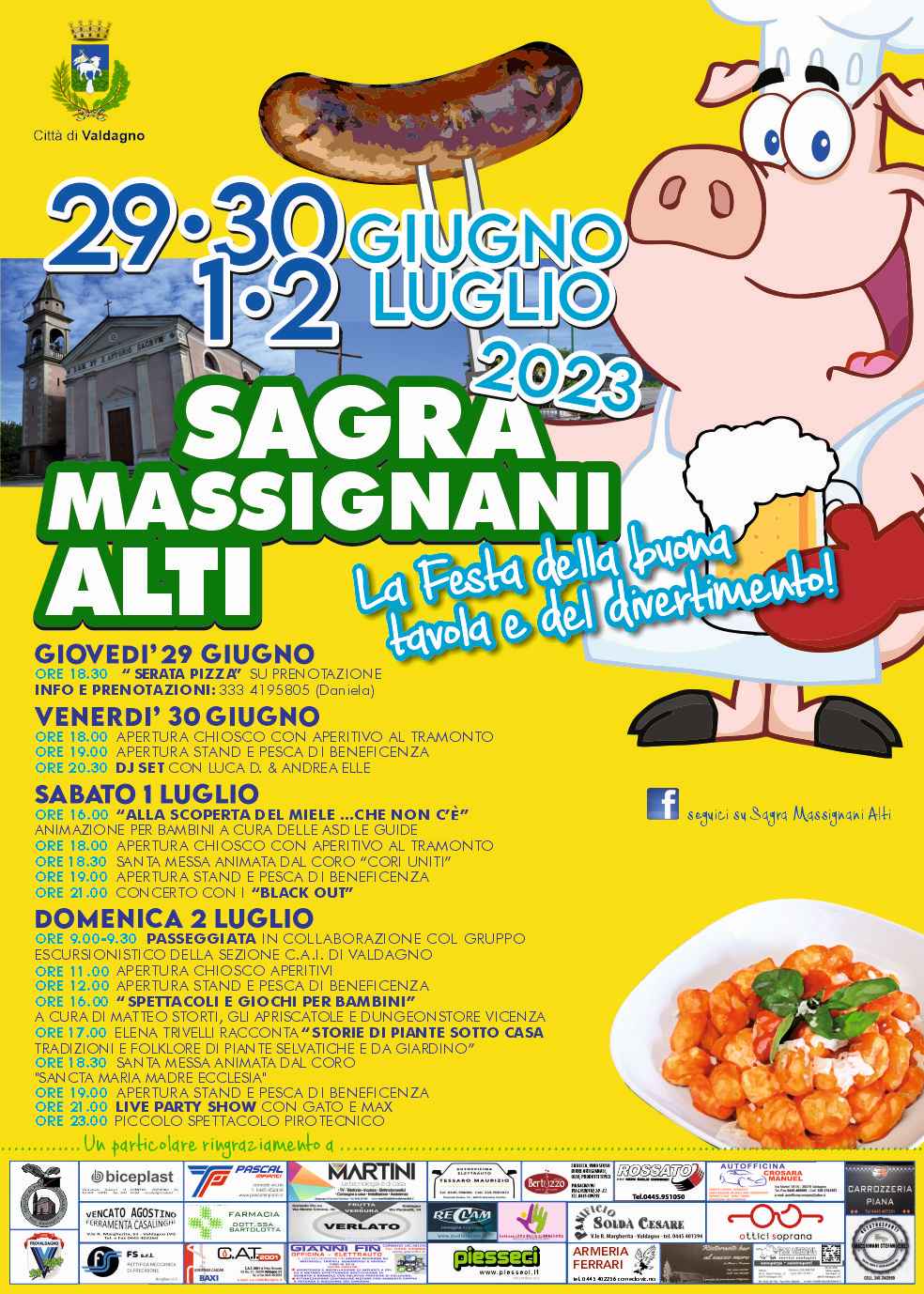 Valdagno, Sagra di Massignani Alti