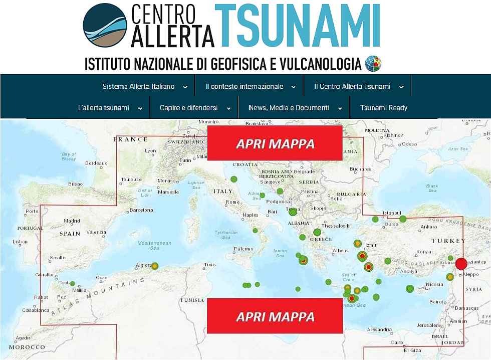 INGV - Istituto di Geofisica e Vulcanologia
Lista TERREMOTI aggiornata in tempo reale