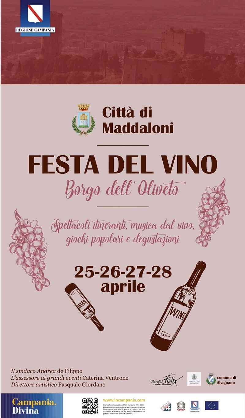 Maddaloni (CE)
"Festa del Vino"
4-8-10-11-13 Febbraio 2024