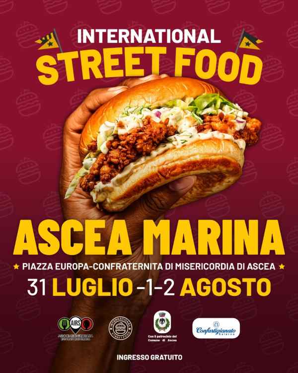 Ascea Marina (SA) International Street Food 31 Luglio 01-02 Agosto 2026