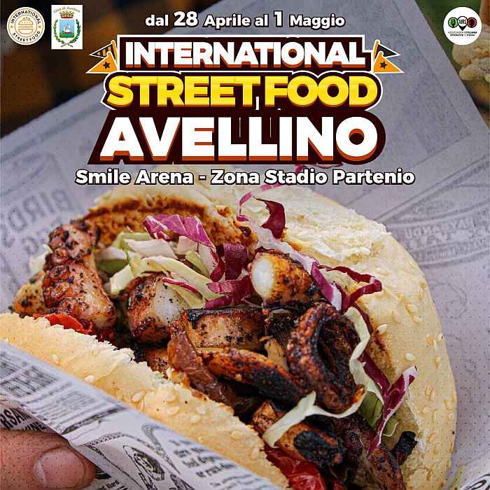 Avellino
"International Street Food"
dal 28 Aprile al 1° Maggio 2023
