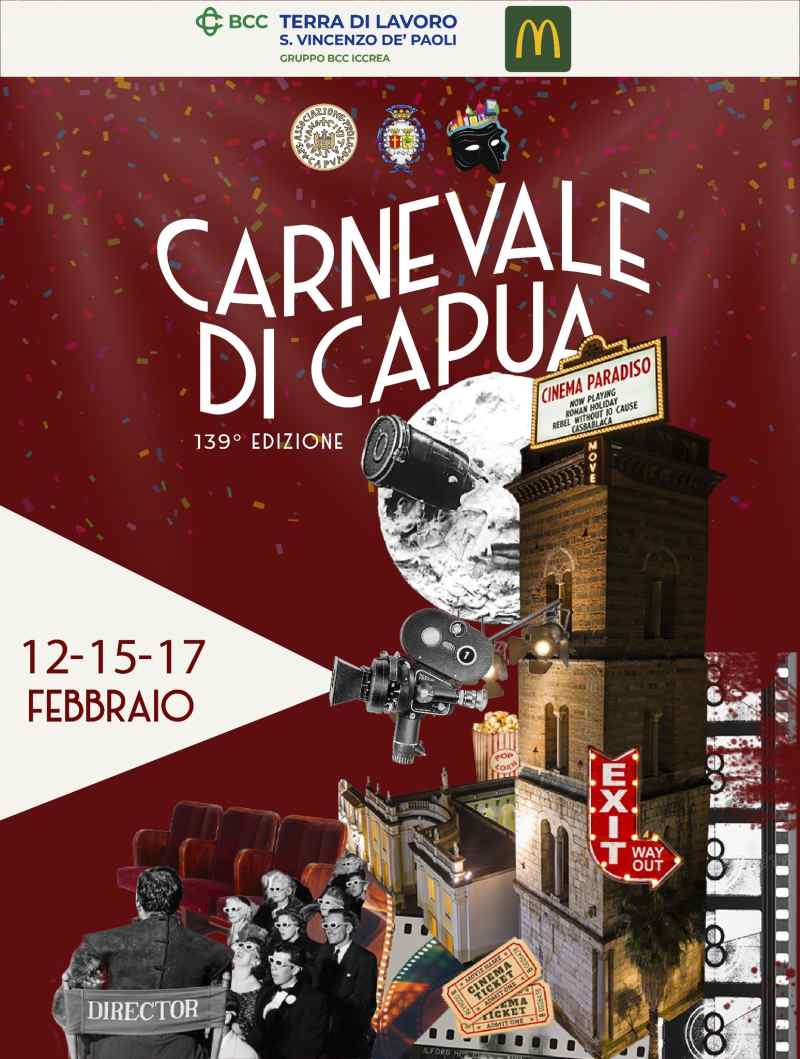 Capua (CE)
"139° Carnevale"
12-15-17 Febbraio 2026 