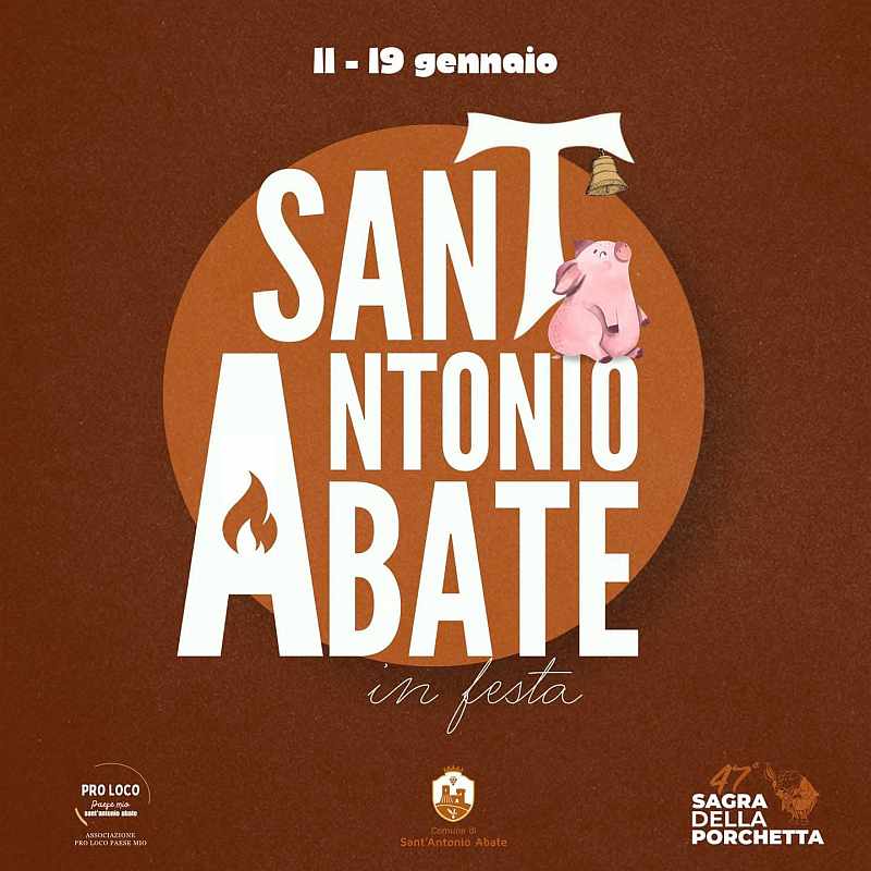 Sant'Antonio Abate (NA)
"Fiera di Sant'Antonio Abate e Sagra della Porchetta"
dall'11 al 19 Gennaio 2025