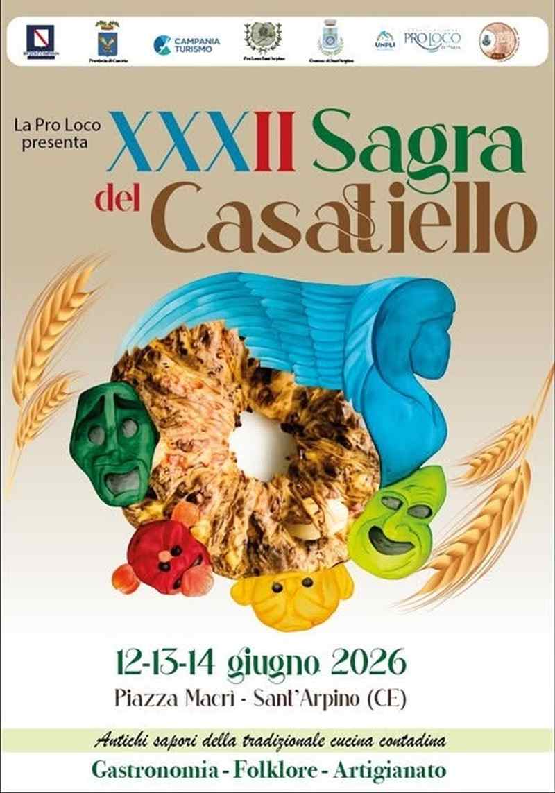 Sant'Arpino (CE)
"Sagra del Casatiello"
12-13-14 Giugno 2026