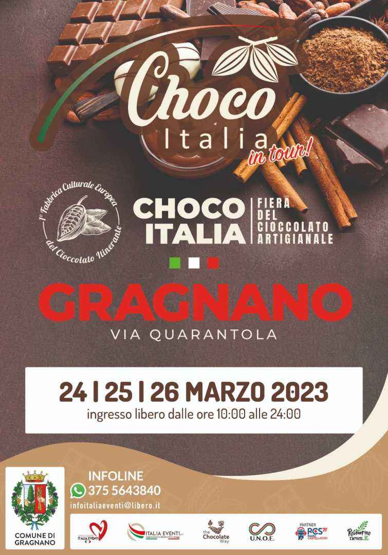 Gragnano (NA)
"Festival del Cioccolato Artigianale"
24-25-26 Marzo 2023