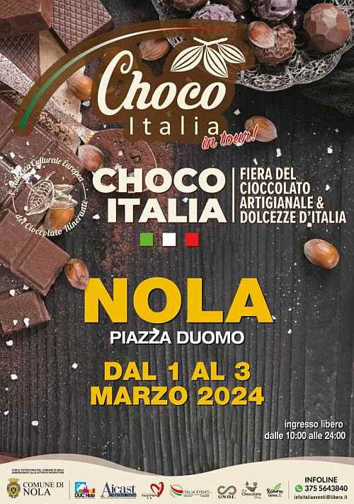 Nola (NA)
"Fiera del Cioccolato Artigianale"
dal 9 al 12 Marzo 2023