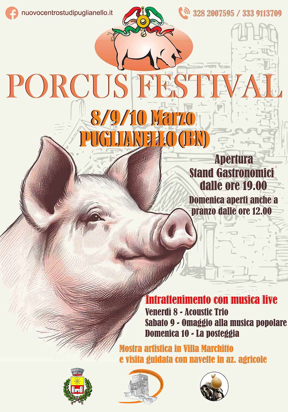 Puglianello (BN)
"Porcus Festival"
10-11-12 Marzo 2023 