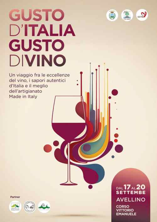 Locandina dell'evento Gusto Divino ad Avellino dal 17 al 20 Settembre 2026