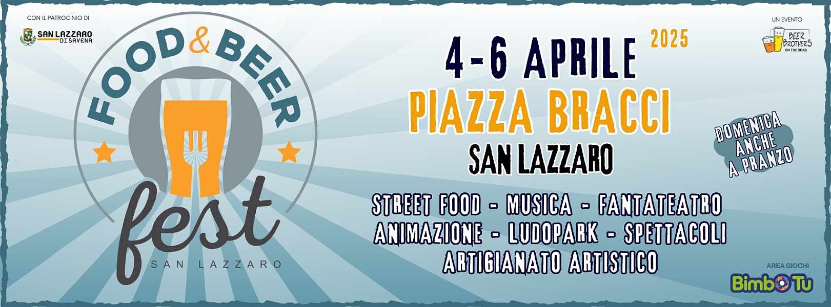 San Lazzaro di Savena (BO)
"San Lazzaro Food and Beer Fest"
28-29-30 Giugno 2024 