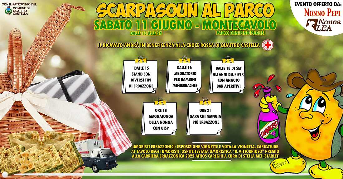 Montecavolo (RE)
"Scarpasoun al Parco"
11 Giugno 2022 