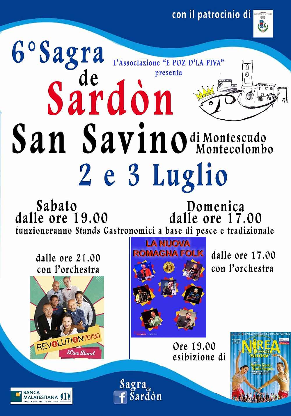 San Savino (RN)
"6^ Sagra de Sardòn"
2-3 Luglio 2022
