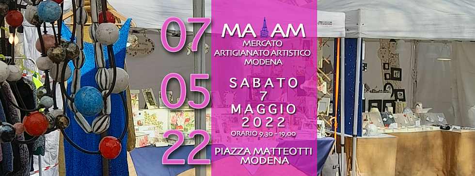 Modena
"Mercatino dell'artigianato artistico"
2 Aprile 2022
