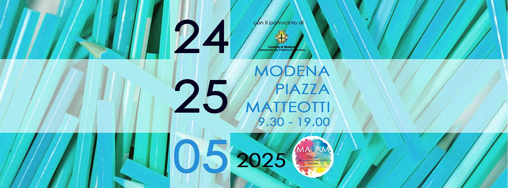 Modena
"MAAM - Mercatino dell'Artigianato Artistico"
24-25 Maggio 2025
