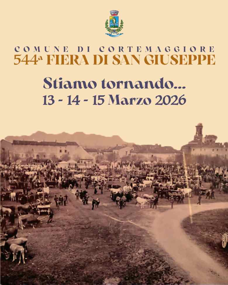 Cortemaggiore (PC)
"Fiera di San Giuseppe"
13-14-15 Marzo 2026 