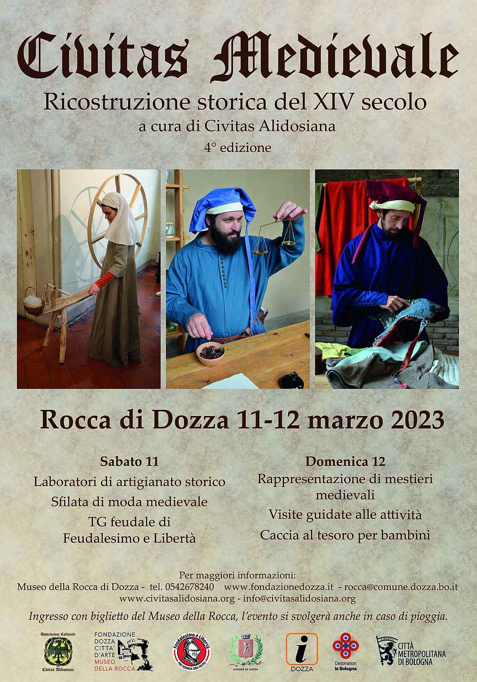 Dozza (BO)
"Civitas Medievale - ricostruzione storica del XIV° secolo"
11-12 Marzo 2023 