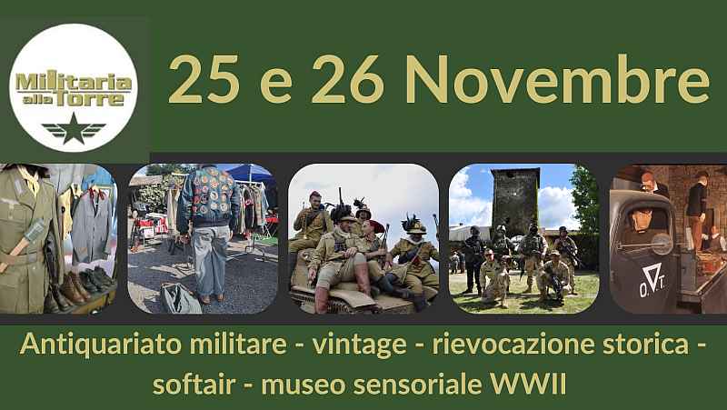 Bologna
"Militaria alla Torre"
25-26 Novembre 2023