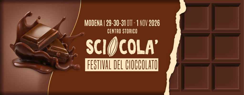 Modena (MO)
"Sciocolà - Festival del Cioccolato"
29-30-31 Ottobre 1° Novembre 2026