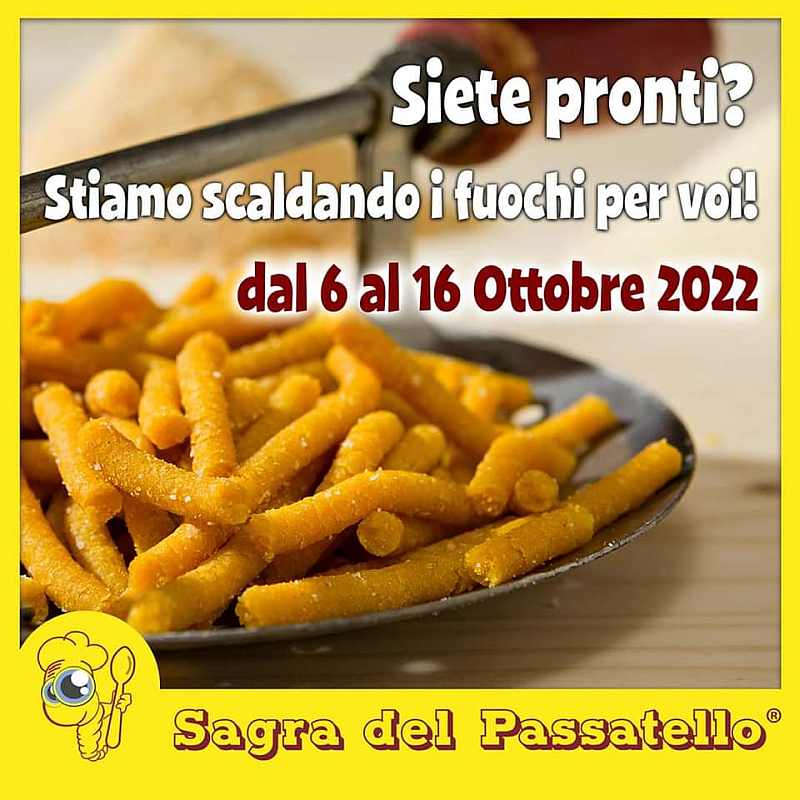 Savio (RA)
"9^ Sagra del Passatello"
dal 6 al 16 Ottobre 2022