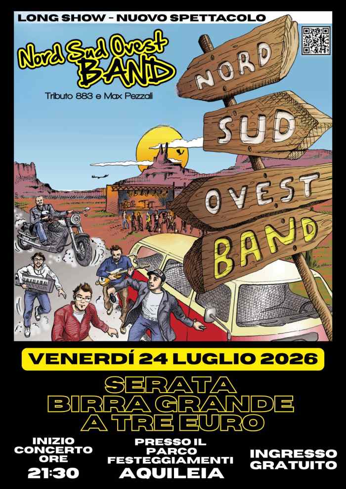 Aquileia (UD)
"Festa de l'Unità"
dal 23 Luglio al 3 Agosto 2026