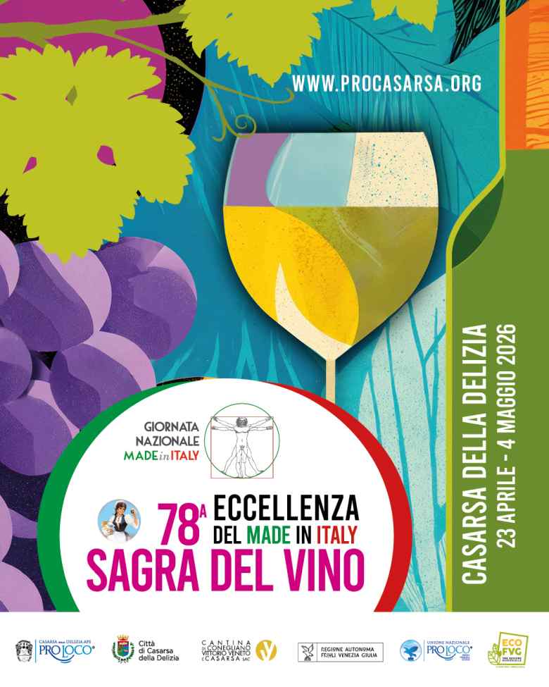 Casarsa della Delizia (PN)
"Sagra del Vino"
dal 23 Aprile al 4 Maggio 20226