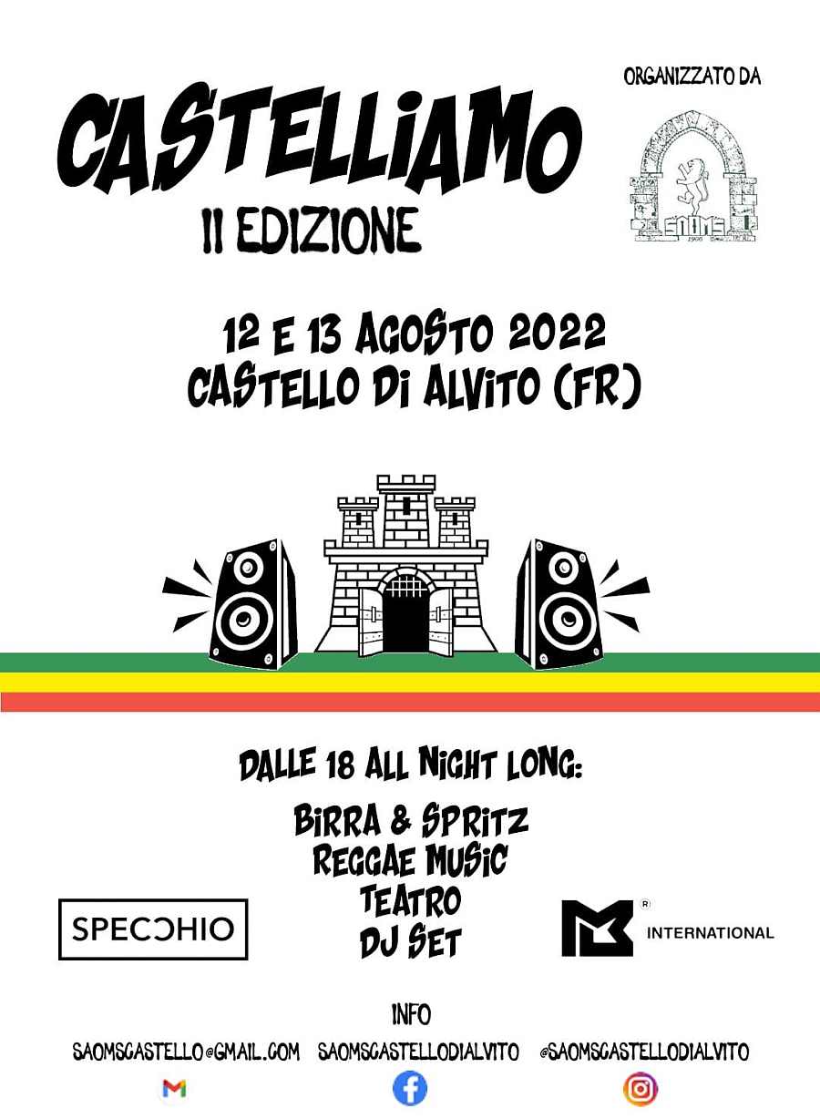 Alvito (FR)
"Castelliamo - 2^ edizione"
12-13 Agosto 2022