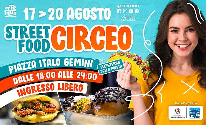 San Felice Circeo (LT)
"Street Food"
dal 18 al 21 Agosto 2022 