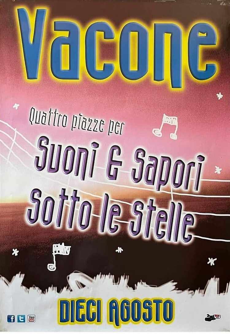 Vacone (RI)
"Suoni e Sapori Sotto le Stelle"
10 Agosto 2025 