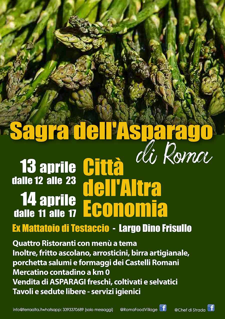 Roma - Castel di Leva
"Sagra dell'Asparago"
9-10 Aprile 2022 