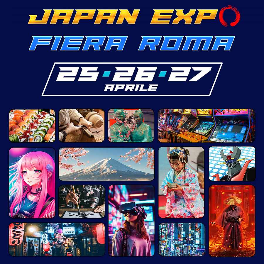 ROMA - Fiera di Roma
"Japan Expo"
25-26-27 Aprile 2025