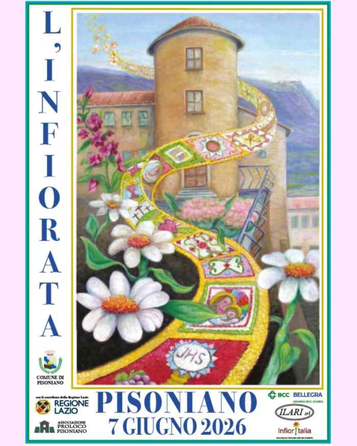 Pisoniano (RM)
"L'Infiorata" 
7 Giugno 2026