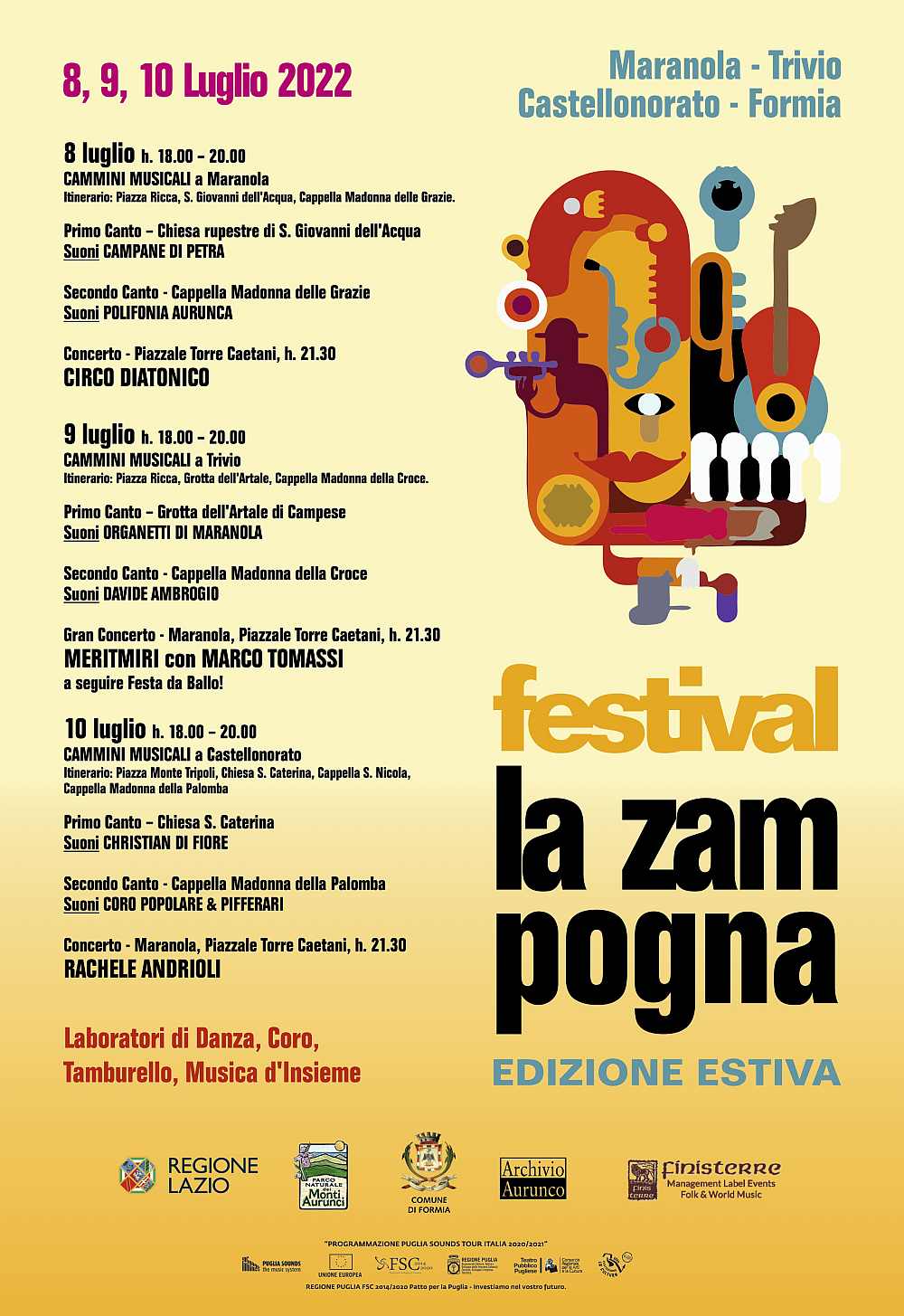 Formia (LT)
"Festival La Zampogna"
8-9-10 Luglio 2022 