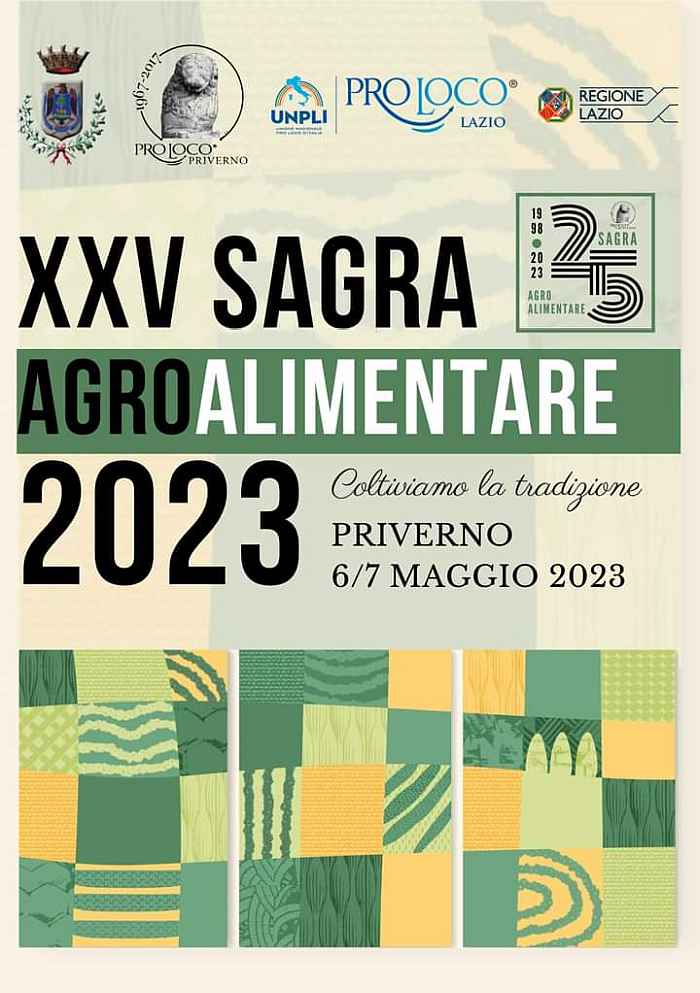 Priverno (LT)
"24^ Sagra Agroalimentare"
8 Maggio 2022
