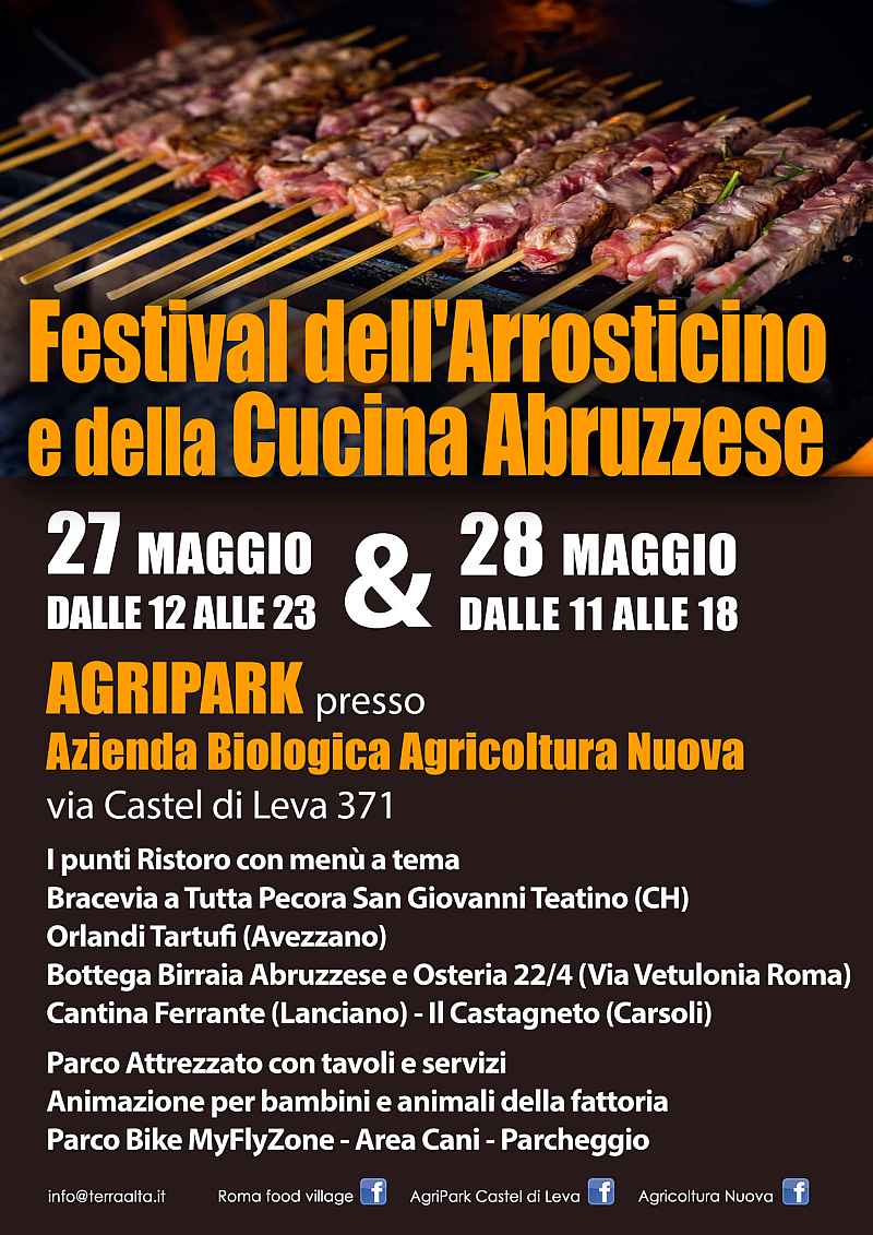 Roma
"Ardeatino Street Food"
dal 19 al 22 Maggio 2022 