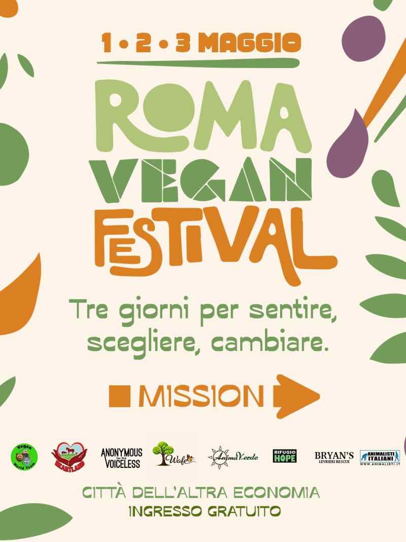 Roma
"Vegan Festival"
1-2-3 Maggio 2026