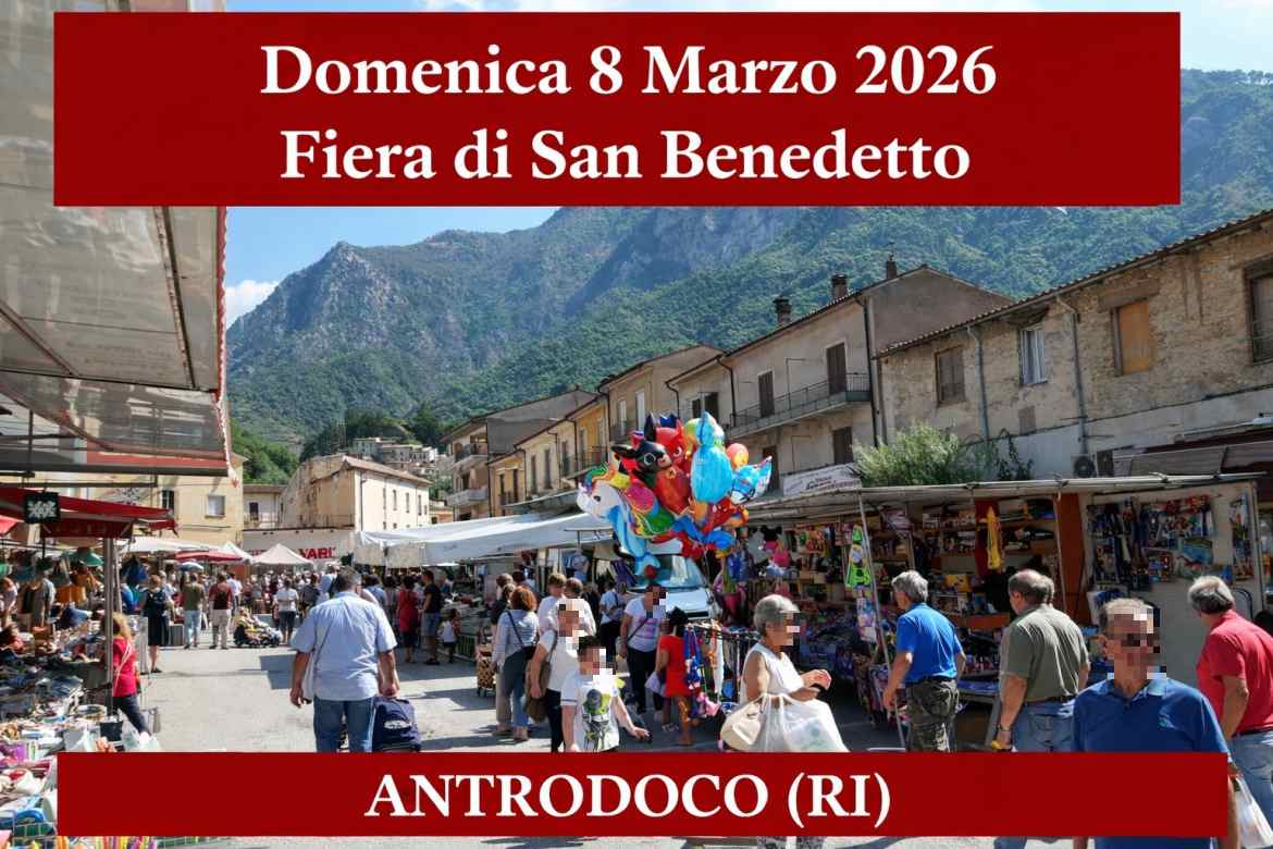 Antrodoco (RI)
"Fiera di San Benedetto"
8 Marzo 2026