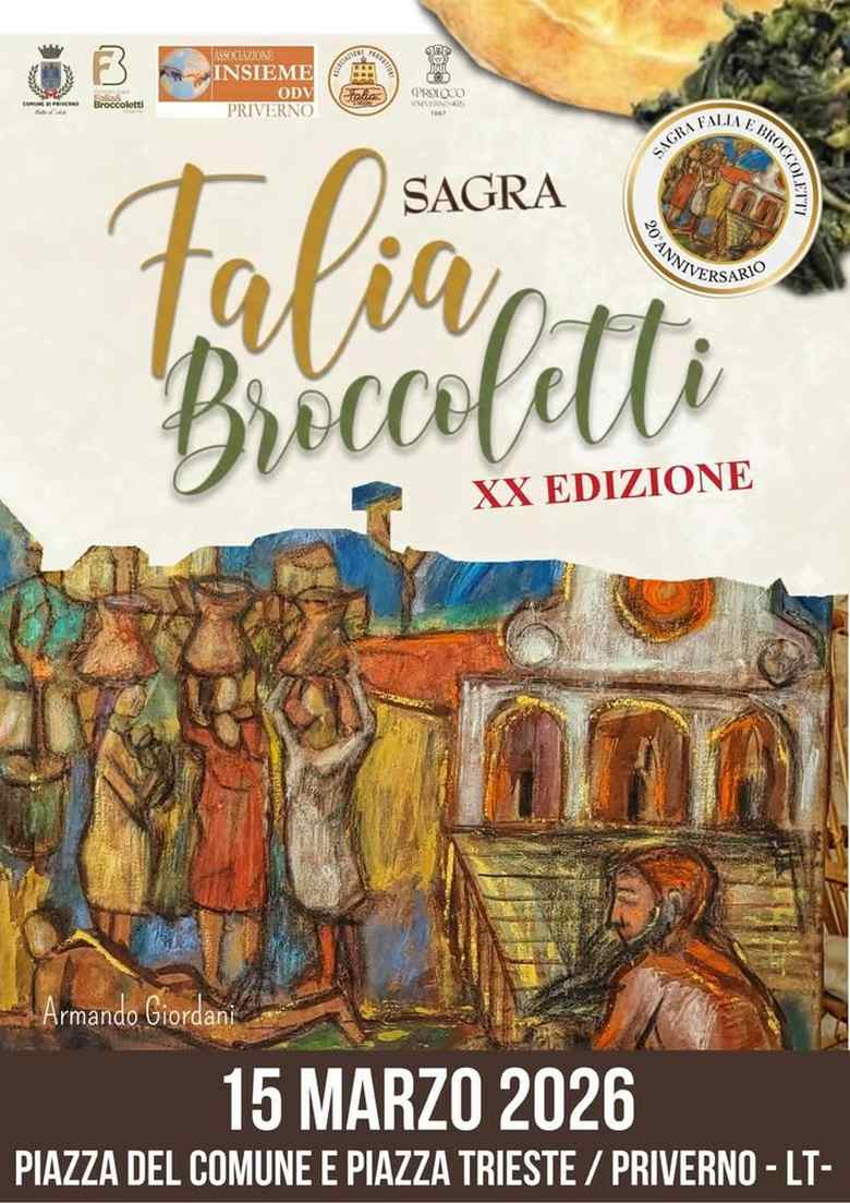 Priverno (LT)
"Sagra Falia e Broccoletti"
15 Marzo 2026