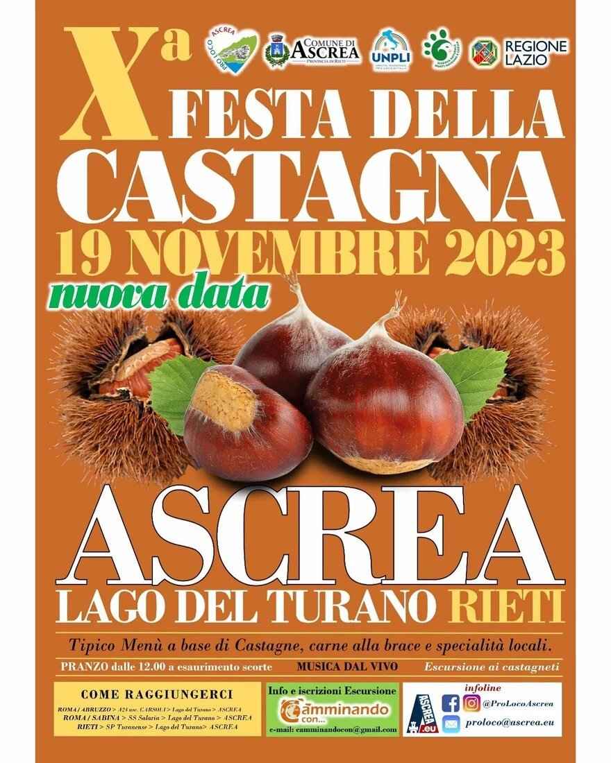 Ascrea (RI)
"9^ Festa della Castagna"
1° Novembre 2022