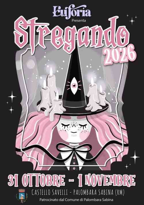 Locandina ufficiale di Stregando Festa di Halloween al Castello Savelli