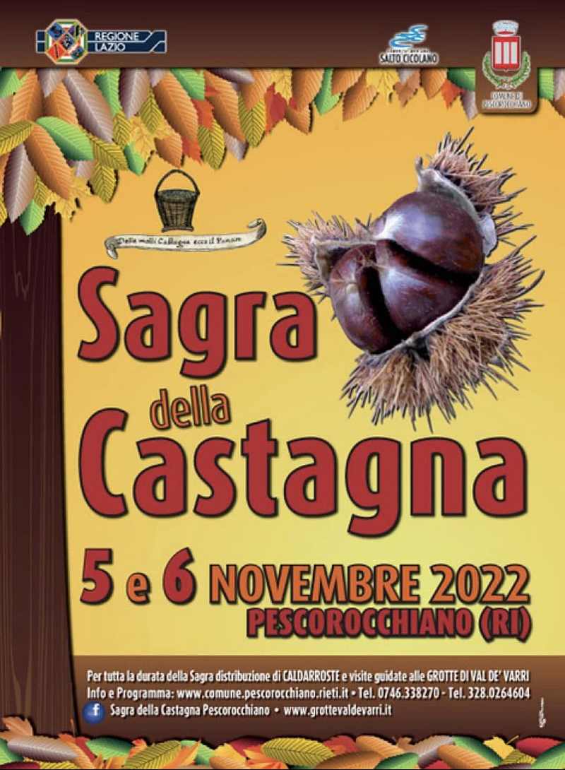 Pescorocchiano (RI)
"Sagra della Castagna"
5-6 Novembre 2022