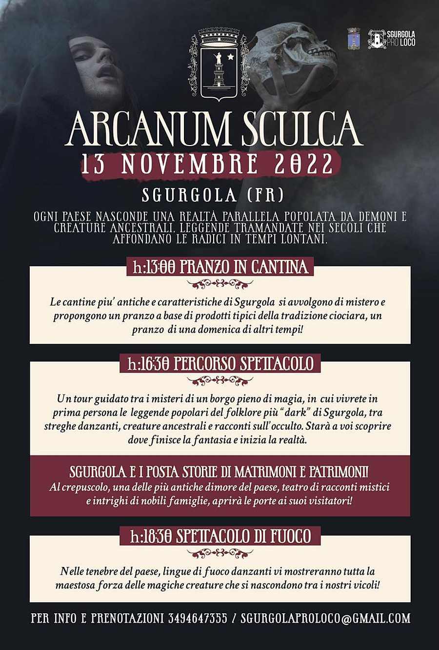 Sgurgola (FR)
"Arcanum Sculca"
13 Novembre 2022