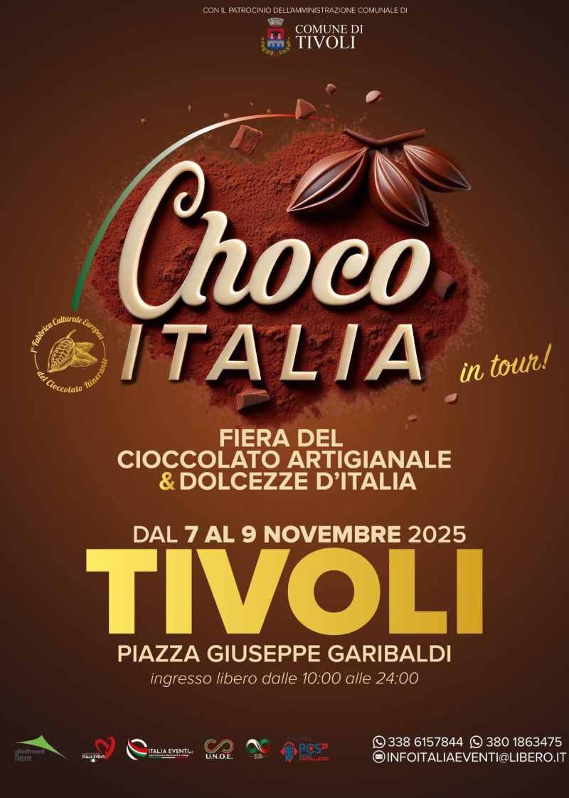 Tivoli (RM)
"Choco Italia in Tour"
07-08-09 Novembre 2025