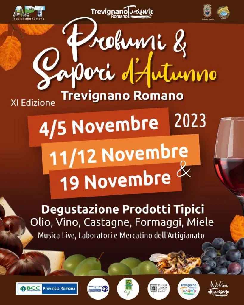 Trevignano Romano (RM)
"Profumi e Sapori d'Autunno"
5-6 e 12-13 Novembre 2022