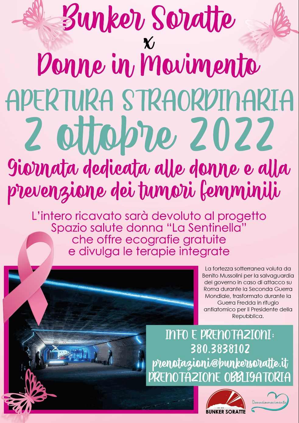 Sant'Oreste - Monte Soratte (RM) 
"Bunker Soratte per Donne in movimento!"
2 Ottobre 2022