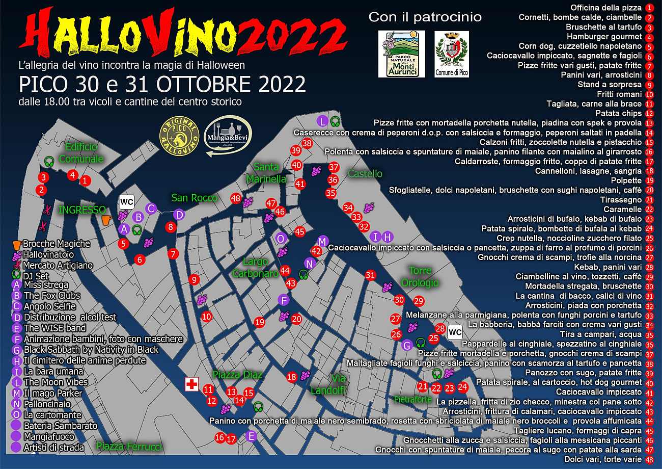 Pico (FR)
"HalloVino"
30-31 Ottobre 2022 