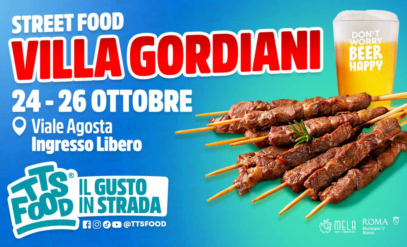 Roma
"Street Food Villa Gordiani"
24-25-26 Ottobre 2025