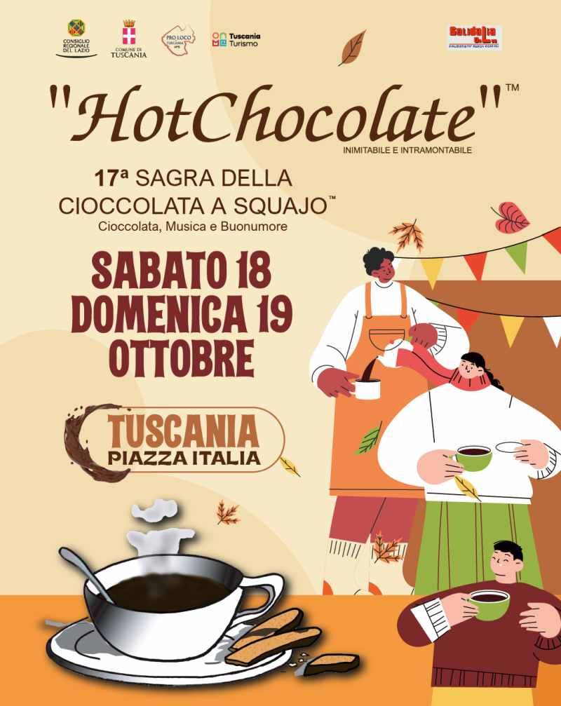 Tuscania (VT)
"14^ Sagra della Cioccolata a Squajo"
15-16 Ottobre 2022