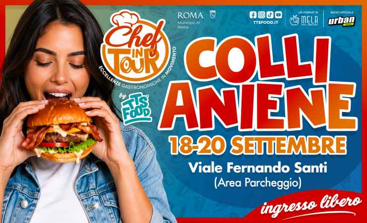 Chef in Tour by TTS Food® - Roma Colli Aniene 18-19-20 Settembre 2026